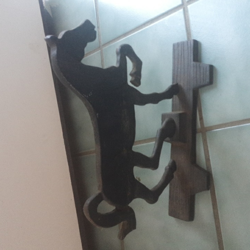 Black Cast Iron Horse Doorstop - Picture 2 of 3